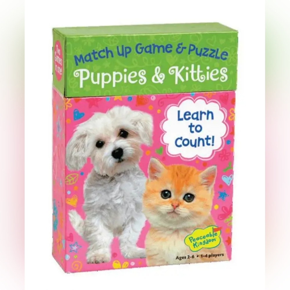 🥳*FREE WITH ANY PURCHASE! 🌟VEUC - Young Kids Kitten/Puppy Match Up Game